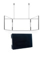 Trifold LED Mirror Self Haircut Makeup Mirror with Light Adjustable Height 3 Way Self Haircut Mirror Hd Glass 3 Way Mirror